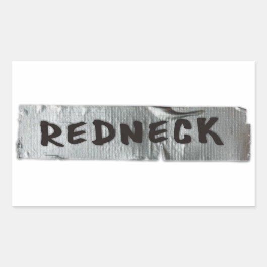 STICKER RECTANGULAIRE REDNECK (Devant)
