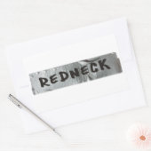 STICKER RECTANGULAIRE REDNECK (Enveloppe)