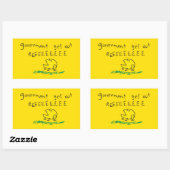 Sticker Rectangulaire REE SNEKRIGHT Gadsden Flag (Feuille)