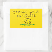 Sticker Rectangulaire REE SNEKRIGHT Gadsden Flag (Sac)