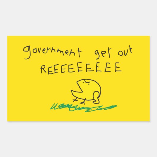 Sticker Rectangulaire REE SNEKRIGHT Gadsden Flag (Devant)