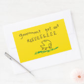 Sticker Rectangulaire REE SNEKRIGHT Gadsden Flag (Enveloppe)