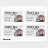 Sticker Rectangulaire Référence Merci immobilier Carré d'affaires Ova (Feuille)