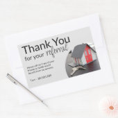 Sticker Rectangulaire Référence Merci immobilier Carré d'affaires Ova (Enveloppe)