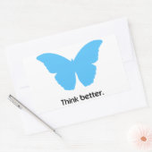 Sticker Rectangulaire Réfléchissez mieux avec MorphOS (Enveloppe)