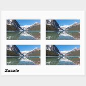 Sticker Rectangulaire Réflexion sur Lake Louise - Banff NP, Canada (Feuille)