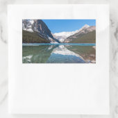 Sticker Rectangulaire Réflexion sur Lake Louise - Banff NP, Canada (Sac)