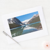 Sticker Rectangulaire Réflexion sur Lake Louise - Banff NP, Canada (Enveloppe)