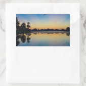 Sticker Rectangulaire Réflexions du matin (Sac)