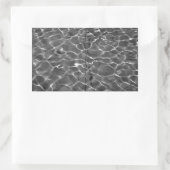 Sticker Rectangulaire Réflexions Légères Sur L'Eau : Noir & Blanc (Sac)