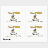 Sticker Rectangulaire Refroidissez et détendez-vous Happy Halloween Coll (Feuille)