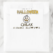 Sticker Rectangulaire Refroidissez et détendez-vous Happy Halloween Coll (Sac)