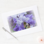 Sticker Rectangulaire Regal Beares Iris - Violet & Blanc (Enveloppe)