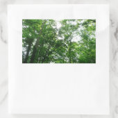 Sticker Rectangulaire Regard sur les arbres d'été (Sac)