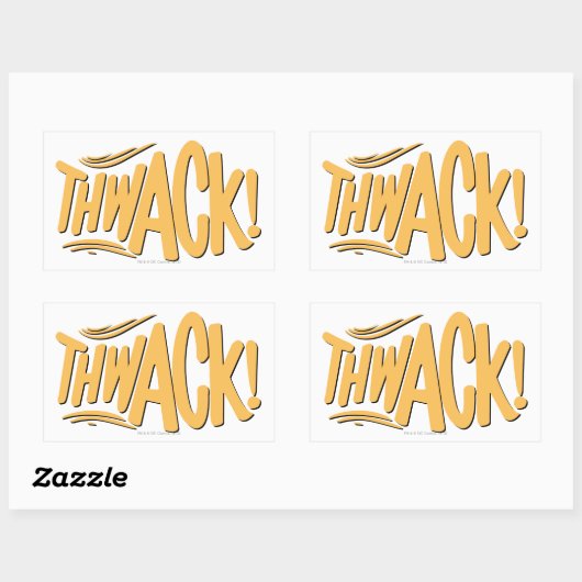 STICKER RECTANGULAIRE REGARDE ! (Feuille)