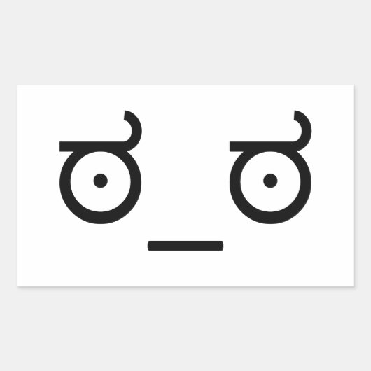 Sticker Rectangulaire Regarde le mème de désapprobation (Devant)