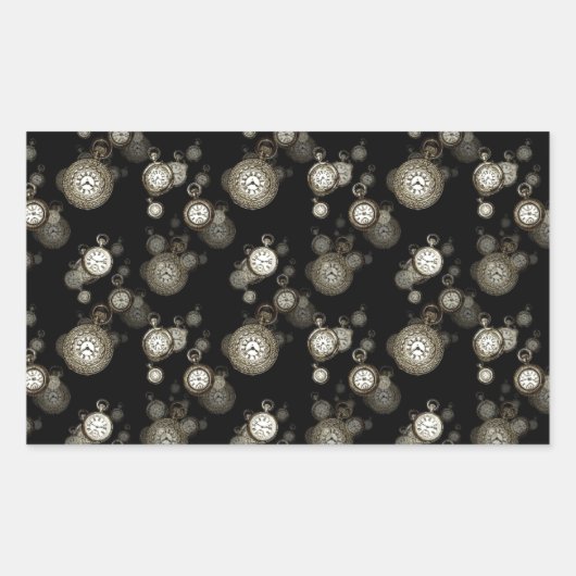 Sticker Rectangulaire Regarder les faces imprimé - accessoire à motif st (Devant)