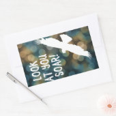 Sticker Rectangulaire regardez vous monter (Enveloppe)