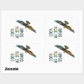 Sticker Rectangulaire regardez-vous sonner bokeh (Feuille)
