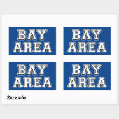 Sticker Rectangulaire Région de la baie (Feuille)