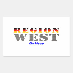 Sticker Rectangulaire Région d'ouest - Bottrop