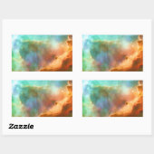 Sticker Rectangulaire Région élargie de la nébuleuse oméga (Feuille)