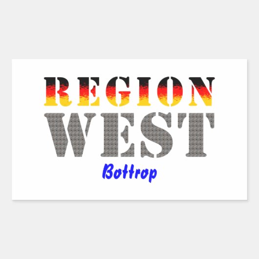Sticker Rectangulaire Région Ouest - Bottrope (Devant)