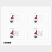 Sticker Rectangulaire Règles de blanchisserie (Feuille)