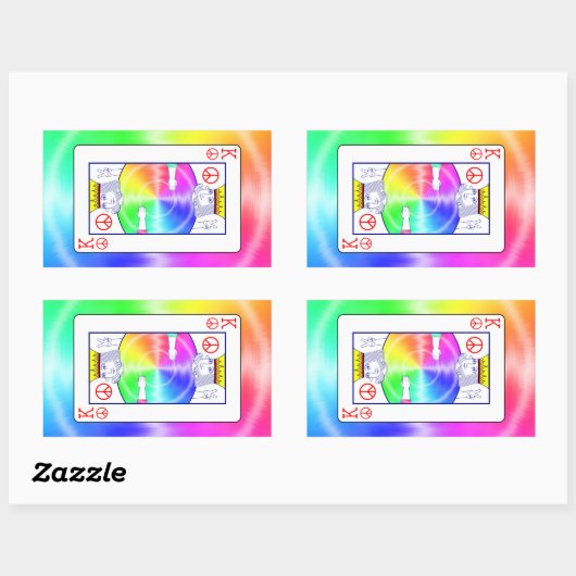 Sticker Rectangulaire Règles de paix - (Feuille)