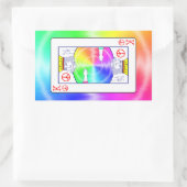 Sticker Rectangulaire Règles de paix - (Sac)
