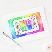 Sticker Rectangulaire Règles de paix - (Enveloppe)