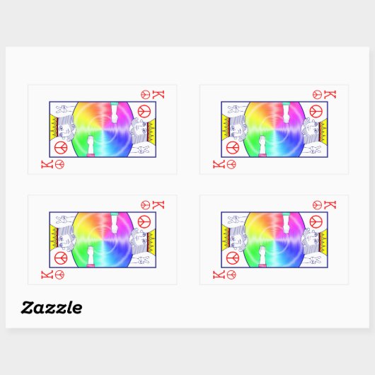 Sticker Rectangulaire Règles de paix - (Feuille)