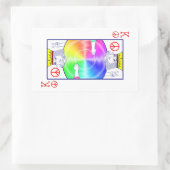 Sticker Rectangulaire Règles de paix - (Sac)