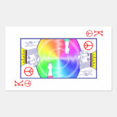 Sticker Rectangulaire Règles de paix - (Devant)