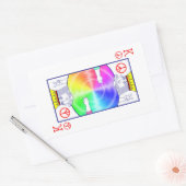 Sticker Rectangulaire Règles de paix - (Enveloppe)
