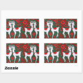 Sticker Rectangulaire Reinder (Feuille)