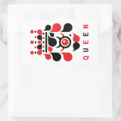 STICKER RECTANGULAIRE REINE (Sac)