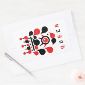STICKER RECTANGULAIRE REINE (Enveloppe)