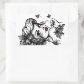 Sticker Rectangulaire Reine d'Automne (Sac)