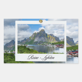 Sticker Rectangulaire Reine sur les Lofoten