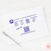 Sticker Rectangulaire Rejoindre maintenant (Enveloppe)