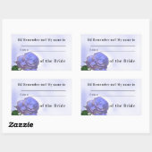 Sticker Rectangulaire Relation avec l'Autocollant Mariage de mariée (Feuille)