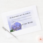 Sticker Rectangulaire Relation avec l'Autocollant Mariage de mariée (Enveloppe)