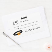 Sticker Rectangulaire Relation avec l'autocollant Mariage Groom (Enveloppe)