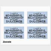 Sticker Rectangulaire Relation significative Bâton rectangulaire Dulcime (Feuille)