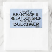 Sticker Rectangulaire Relation significative Bâton rectangulaire Dulcime (Sac)