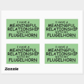 Sticker Rectangulaire Relation significative Flugelhorn Rectangulaire St (Feuille)