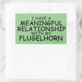 Sticker Rectangulaire Relation significative Flugelhorn Rectangulaire St (Sac)
