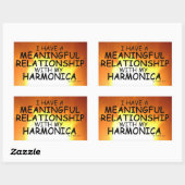 Sticker Rectangulaire Relation significative Harmonica Stic Rectangulair (Feuille)