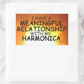 Sticker Rectangulaire Relation significative Harmonica Stic Rectangulair (Sac)